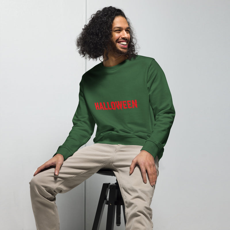 Blood Halloween Graphic Men Organic Sweatshirt