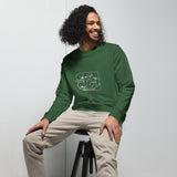 Skulls and Mushrooms Halloween Graphic Men Organic Sweatshirt