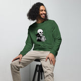 Scary Faces Halloween Graphic Men Organic Sweatshirt