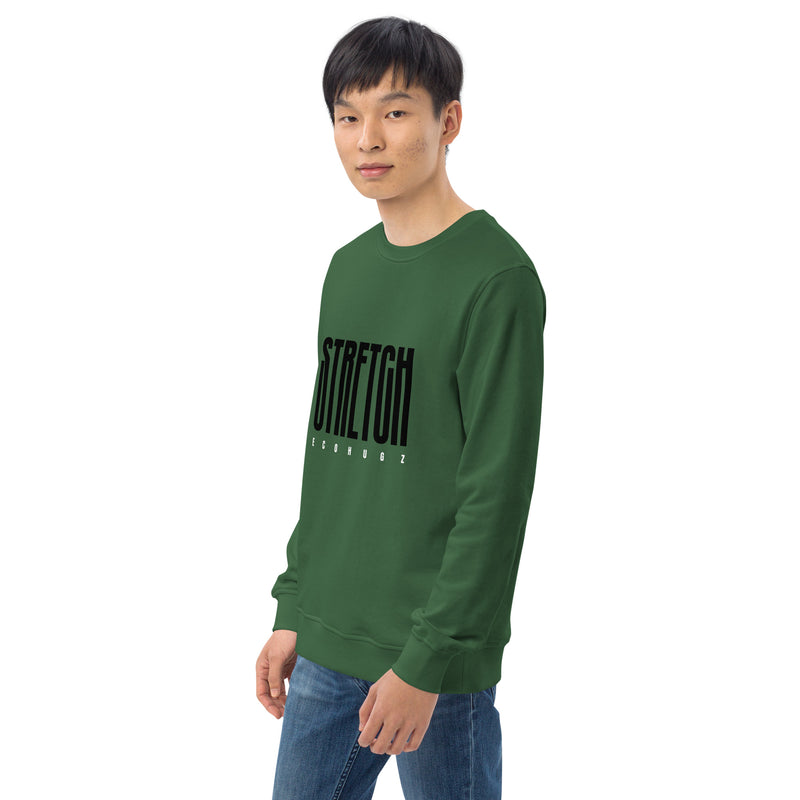 Stretch Typography Graphic Men Organic Sweatshirt