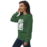 Abstract Leaf Graphic Women Organic Sweatshirt