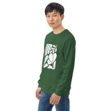 Abstract Leaf Graphic Men Organic Sweatshirt