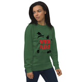 Witch Please Halloween Graphic Women Organic Sweatshirt