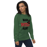 Basic Witch Alert Halloween Graphic Women Organic Sweatshirt