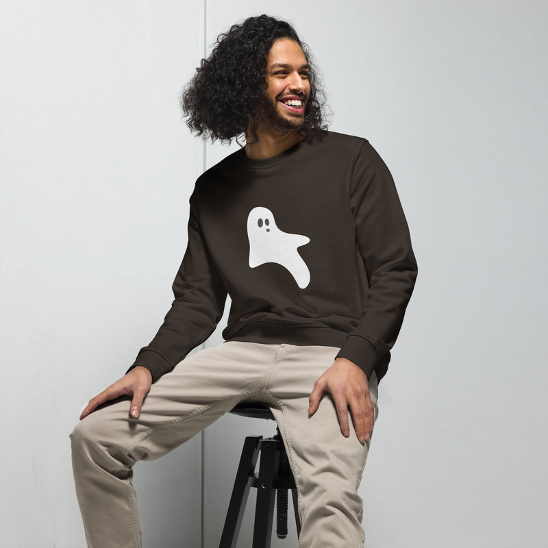 Ghost Halloween Graphic Men Organic Sweatshirt