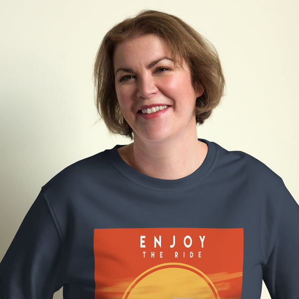 Enjoy the Ride Vintage Graphic Women Organic Sweatshirt