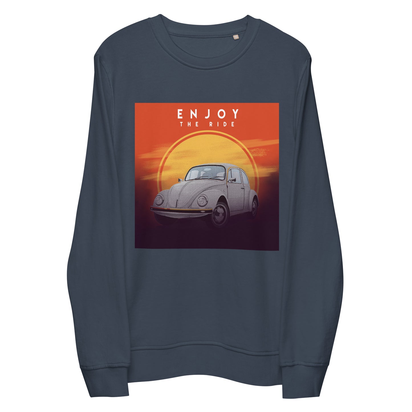 Enjoy the Ride Vintage Graphic Men Organic Sweatshirt