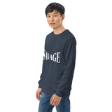 Savage Typography Graphic Men Organic Sweatshirt