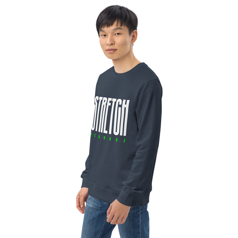 Stretch Typography Graphic Men Organic Sweatshirt