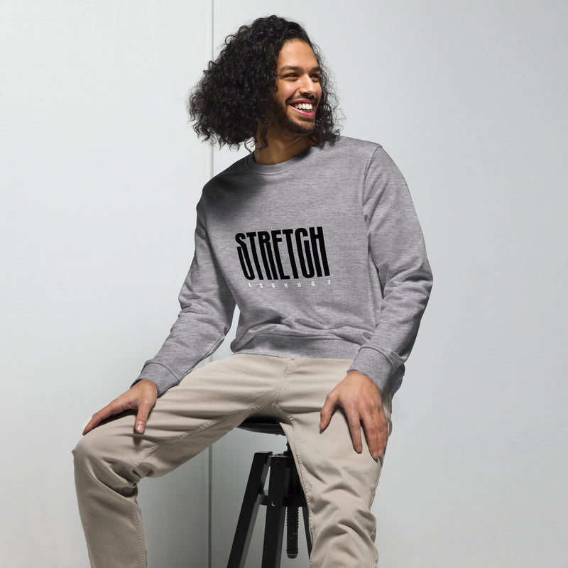 Stretch Typography Graphic Men Organic Sweatshirt