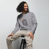 Abstract Lines Graphic Men Organic Sweatshirt