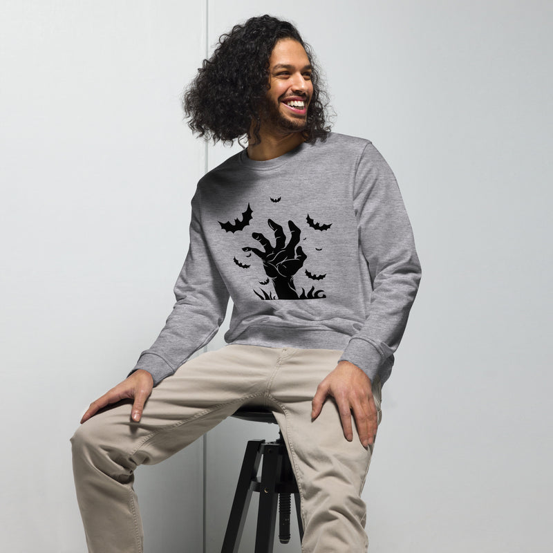 Hand Halloween Graphic Men Organic Sweatshirt