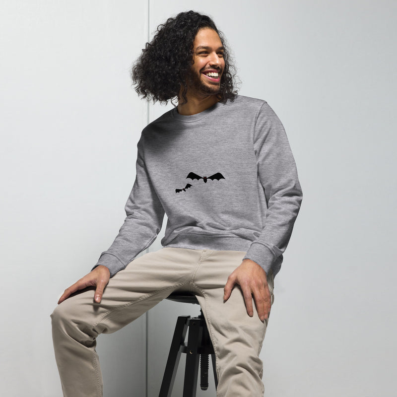 Bats Halloween Graphic Men Organic Sweatshirt