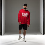 Typography Sweatshirt(Red)