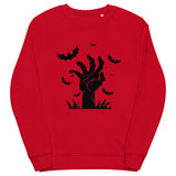 Hand Halloween Graphic Women Organic Sweatshirt