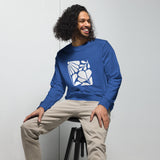 Abstract Leaf Graphic Men Organic Sweatshirt