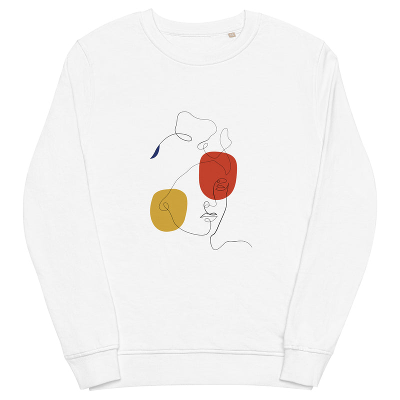 Abstract Lady Graphic Men Organic Sweatshirt