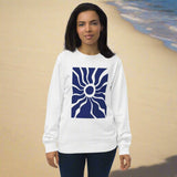 Abstract Sun Graphic Women Organic Sweatshirt