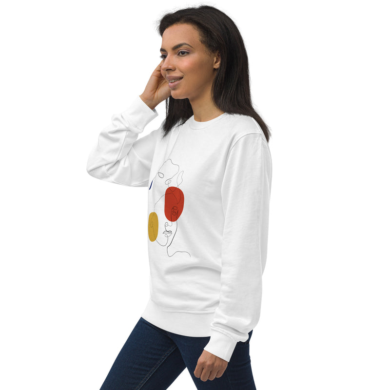 Abstract Lady Graphic Women Organic Sweatshirt