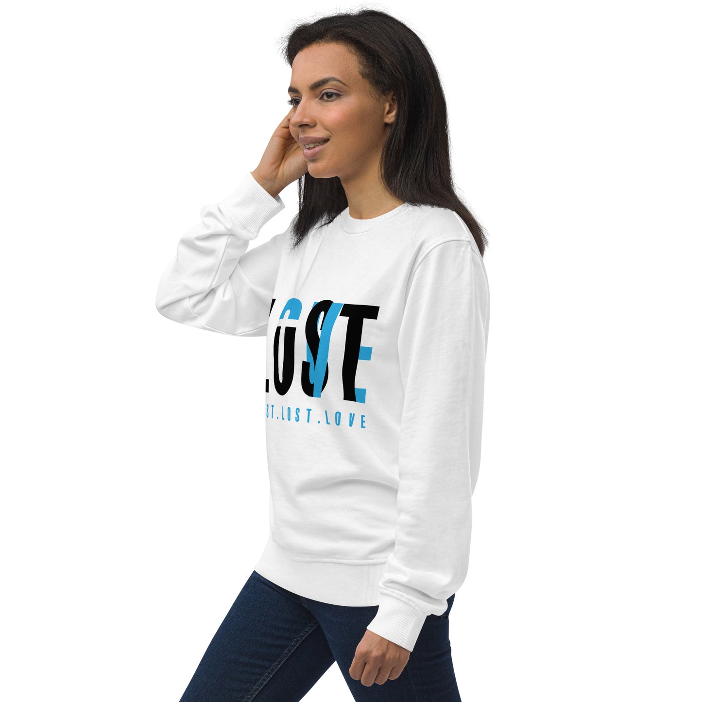 L3 Typography Graphic Women Organic Sweatshirt