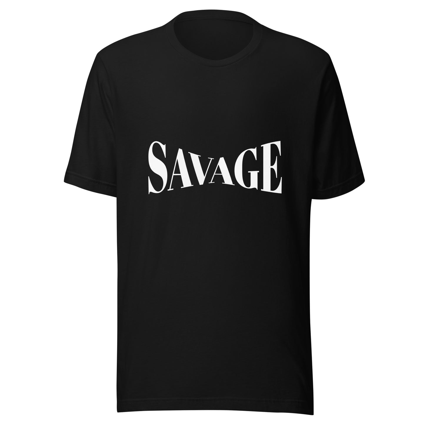 Savage Typography Graphic Men Staple Eco T-shirt