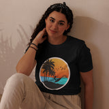 Sunset Surfing Vintage Graphic Women Staple Eco T-shirt