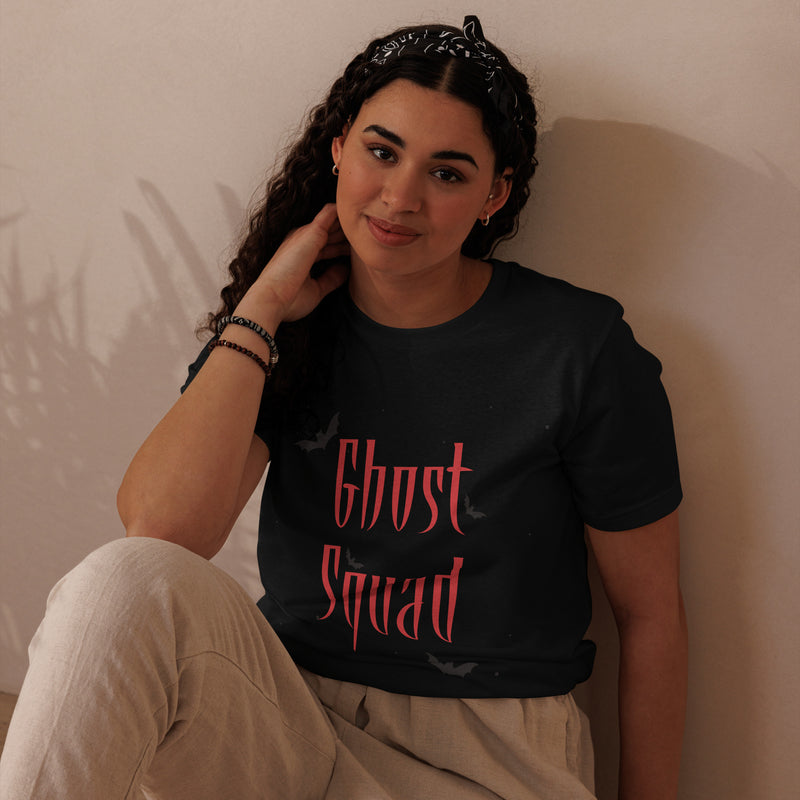 Ghost Squad Graphic Halloween Women Staple Eco T-Shirt