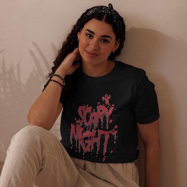 Scary Night Halloween Graphic Women Staple Eco T-Shirt