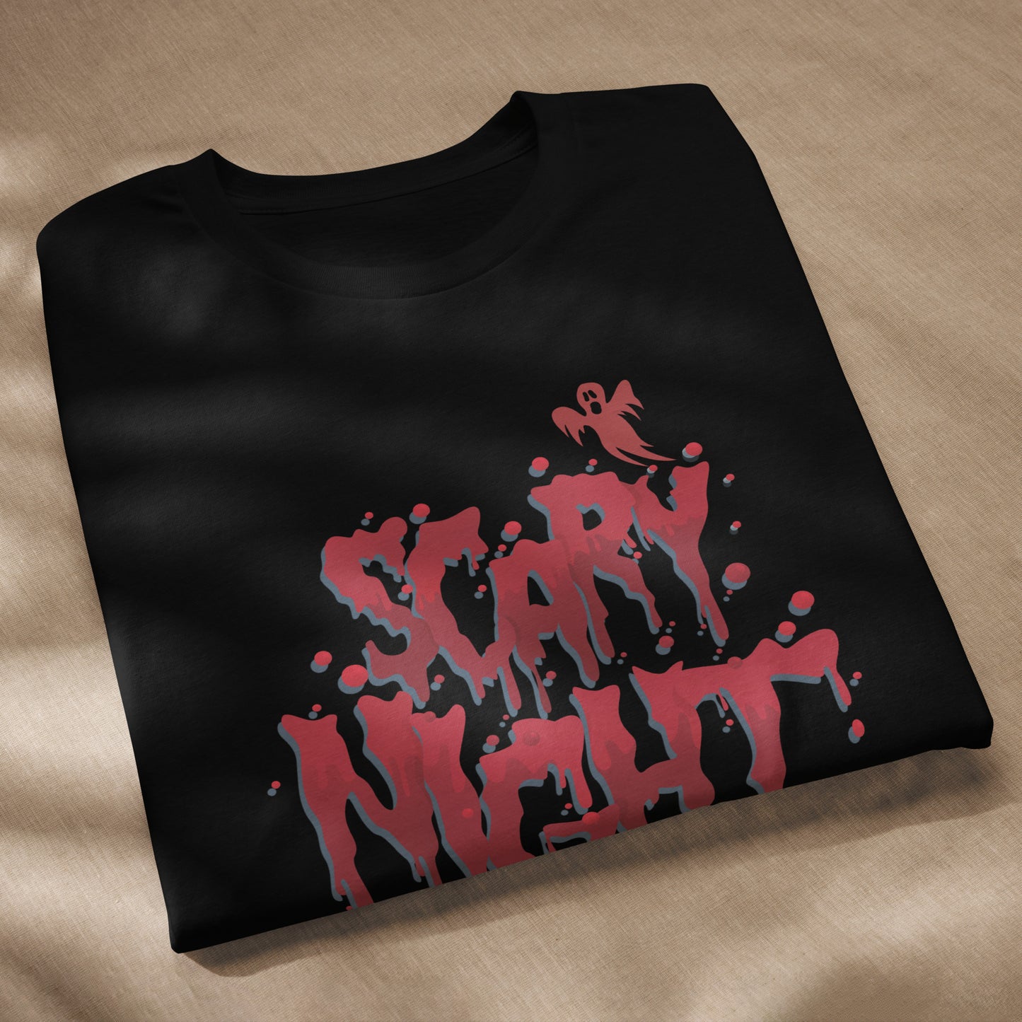 Scary Night Halloween Graphic Men Staple Eco T-Shirt