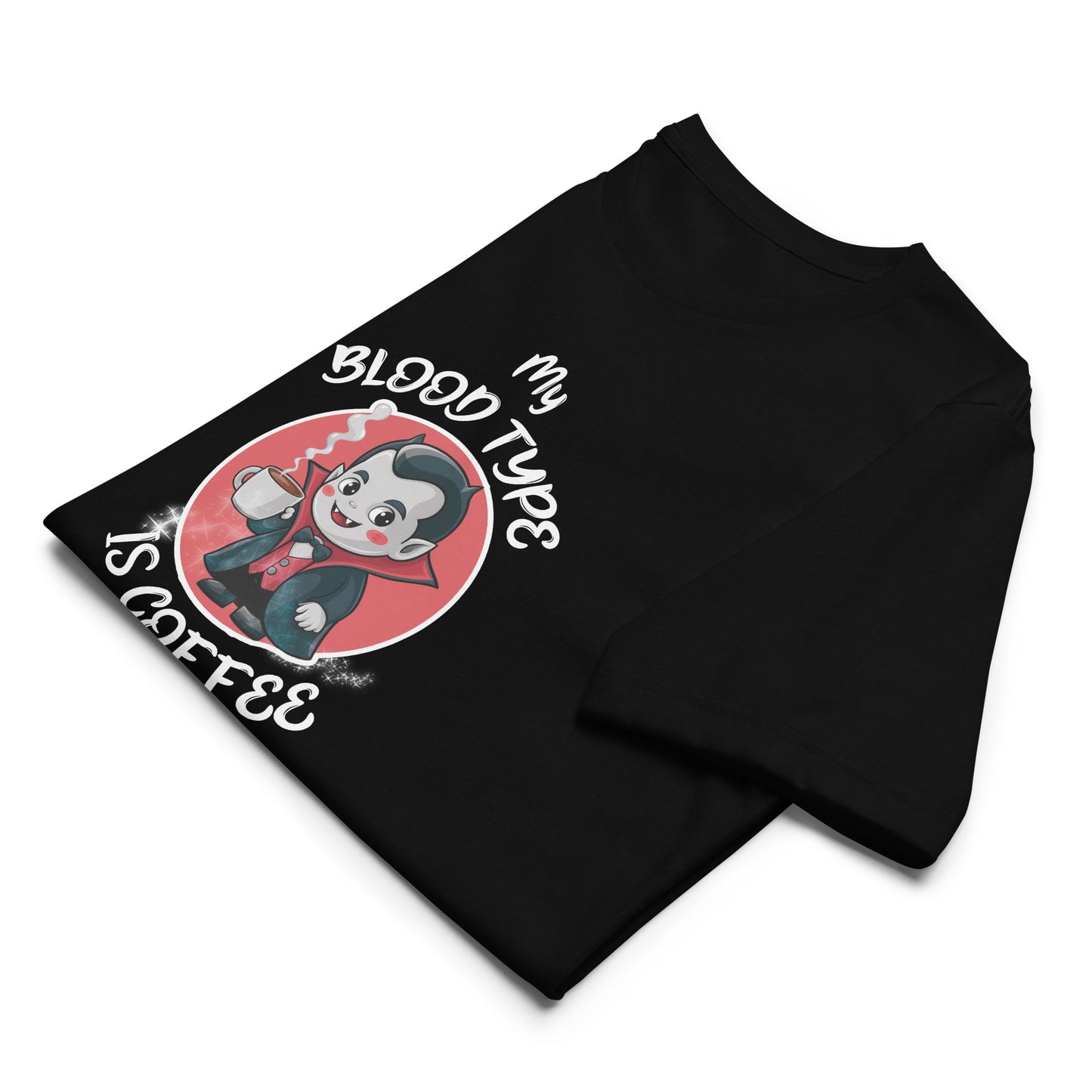 My Blood Type is Coffee Halloween Graphic Men Staple Eco T-shirt
