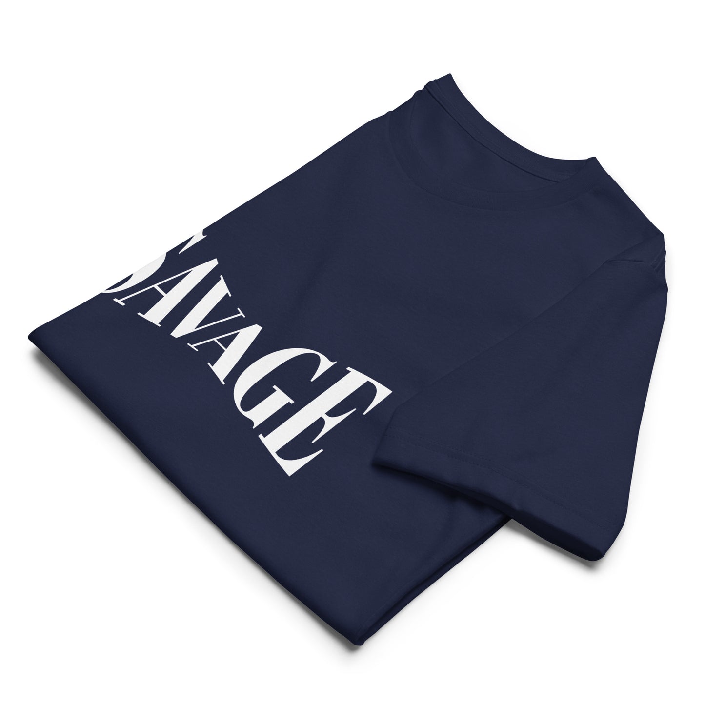 Savage Typography Graphic Men Staple Eco T-shirt