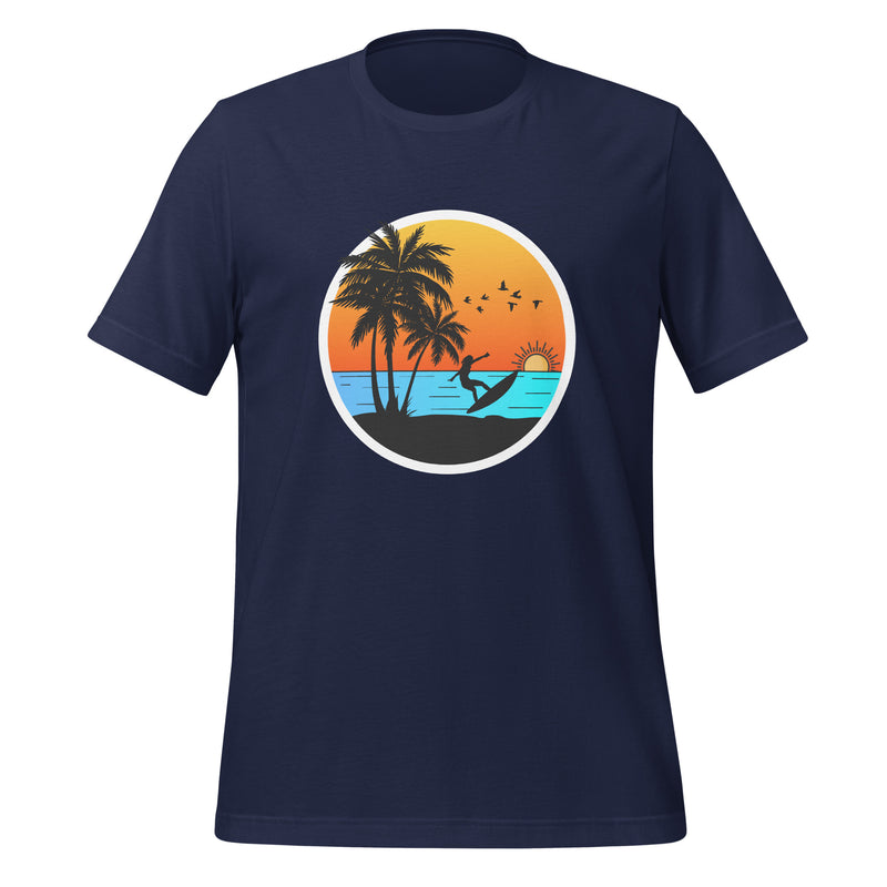 Sunset Surfing Vintage Graphic Men Staple Eco T-shirt