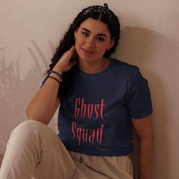 Ghost Squad Graphic Halloween Women Staple Eco T-Shirt