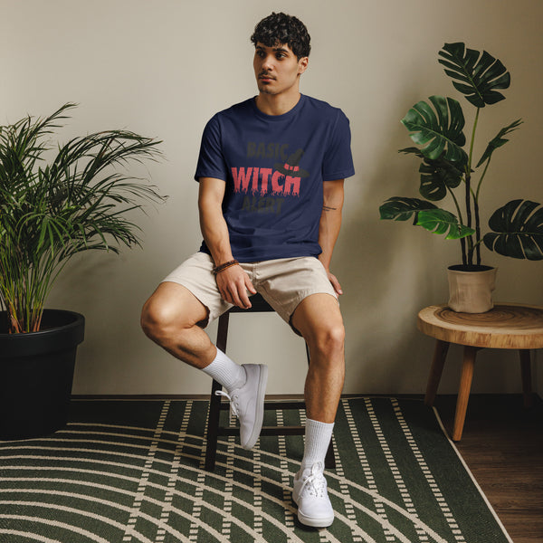 Basic Witch Alert Halloween Graphic Men Staple Eco T-Shirt