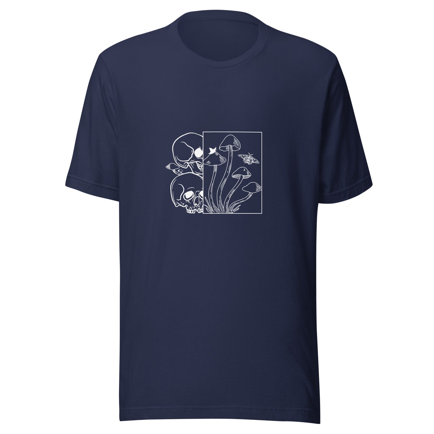 Skulls and Mushrooms Halloween Graphic Women Staple Eco T-Shirt