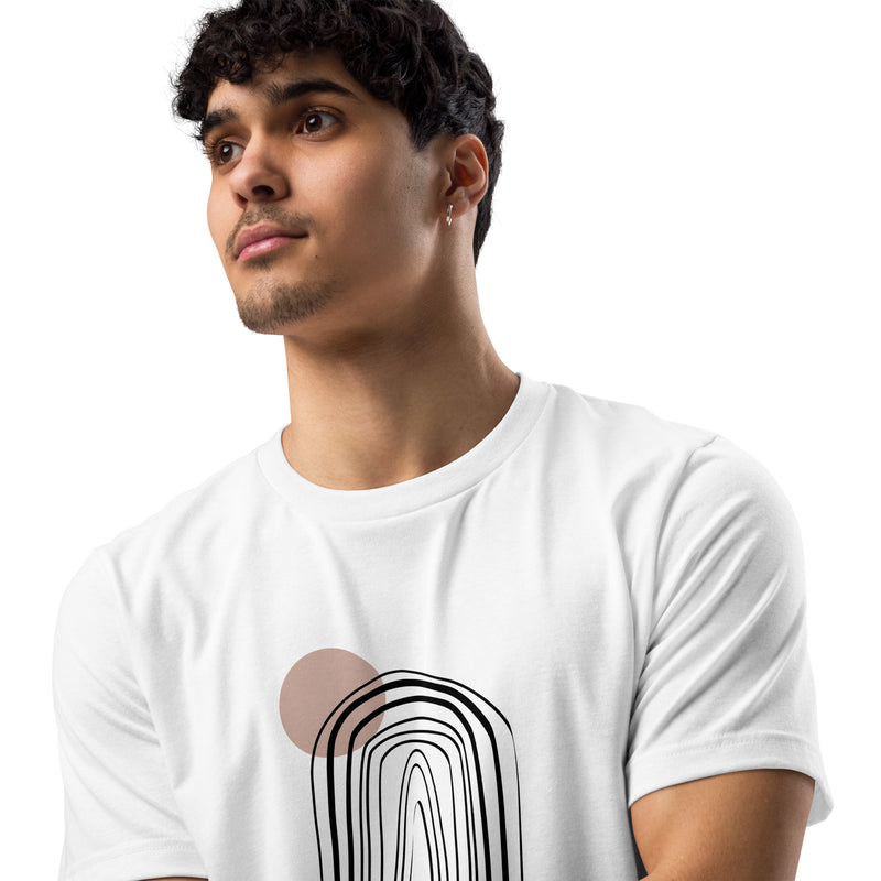 Abstract Lines Graphic Men Staple Eco T-shirt