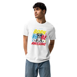 Born To Be Awesome Typography Graphic Men Staple Eco T-shirt