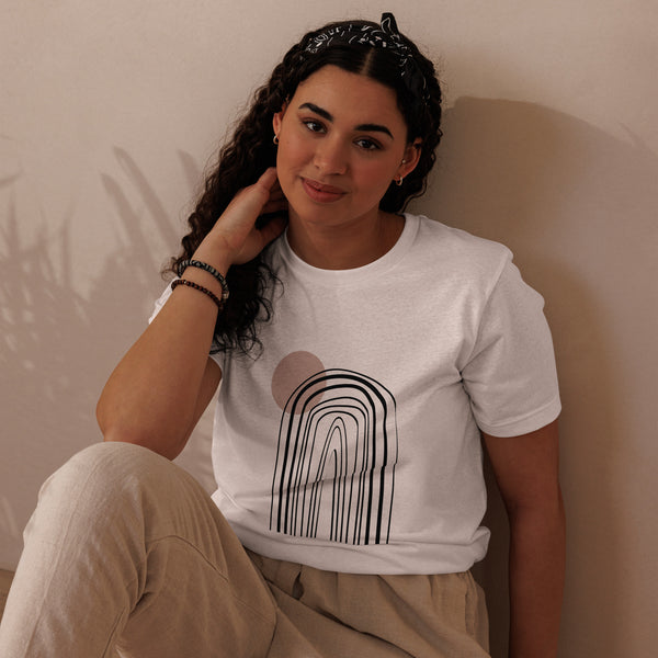 Abstract Lines Graphic Women Staple Eco T-shirt