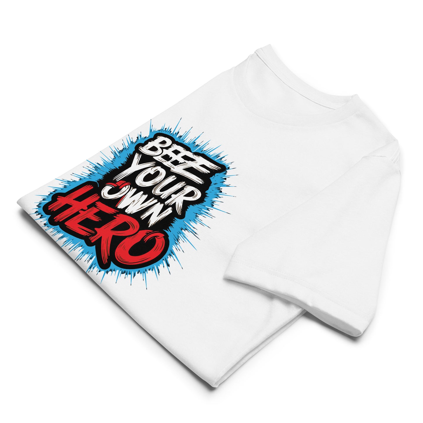 Bee Your Own Hero Typography Graphic Men Staple Eco T-shirt