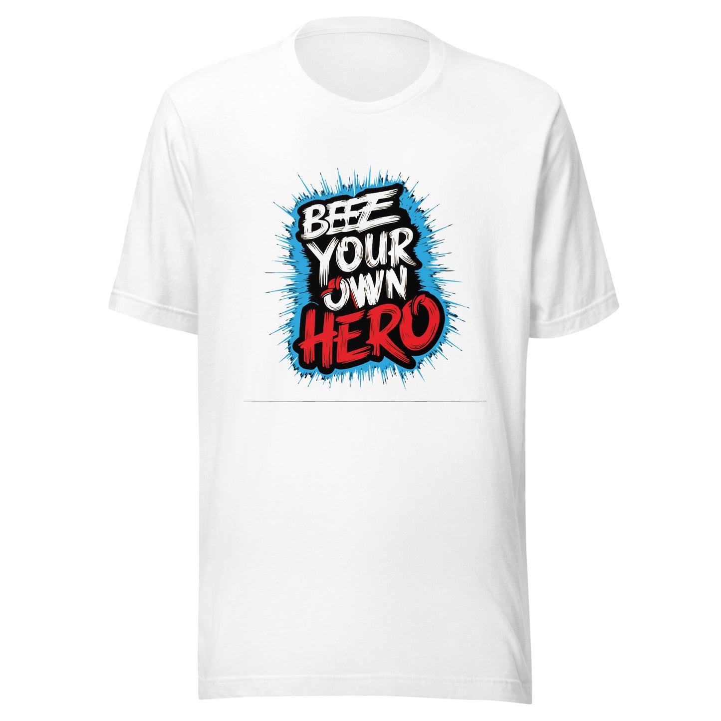 Bee Your Own Hero Typography Graphic Men Staple Eco T-shirt