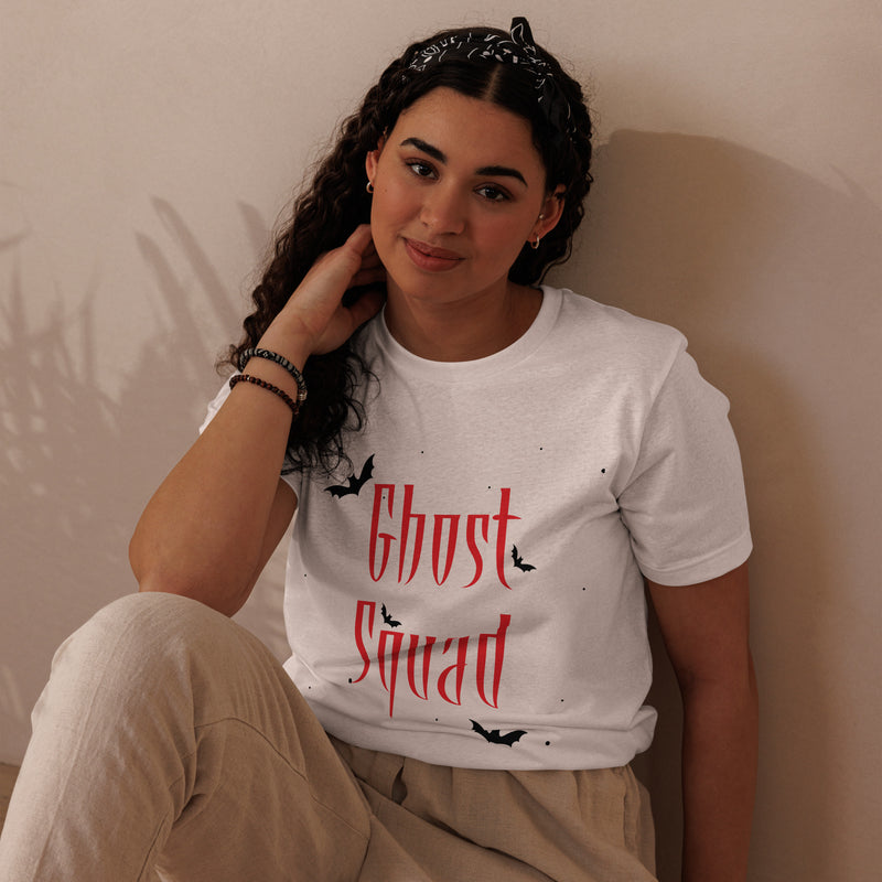 Ghost Squad Graphic Halloween Women Staple Eco T-Shirt