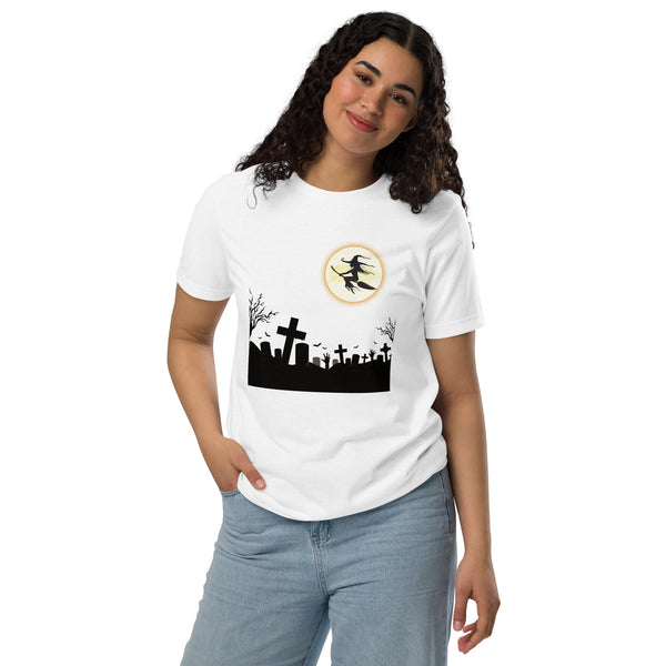 Witch Moon Halloween Graphic Women Staple Eco T-shirt