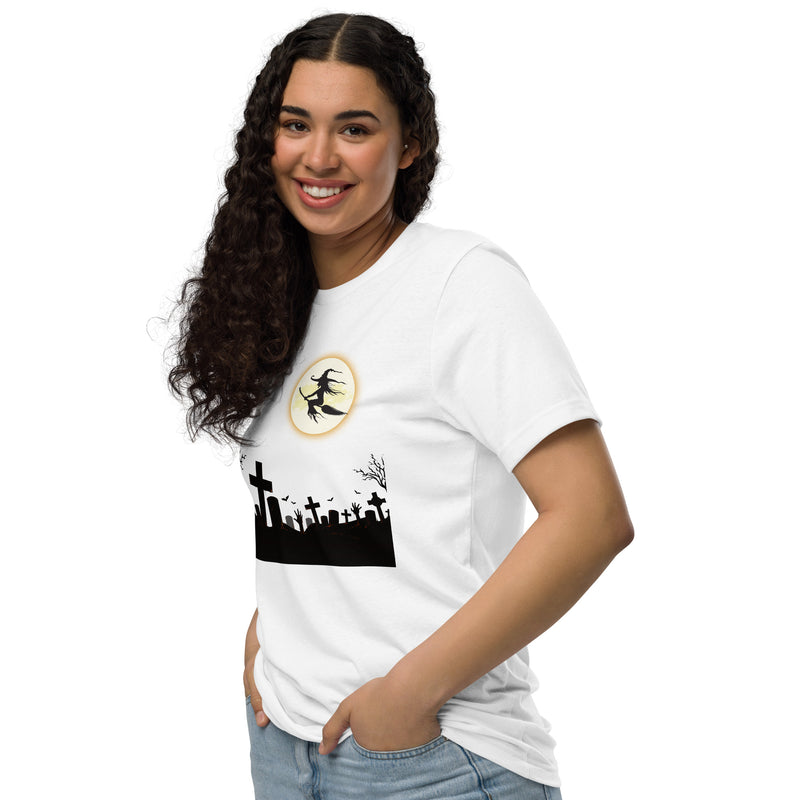 Witch Moon Halloween Graphic Women Staple Eco T-shirt